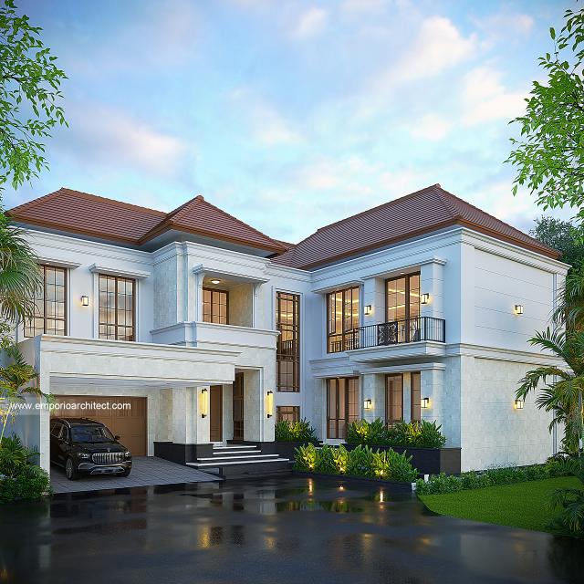 Video Mrs. RN 1812 Classic House 2 Floors Design - Bandung