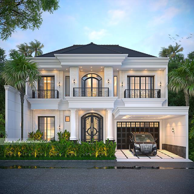 Video Desain Rumah Klasik 2 Lantai Bapak HNO 2070 di  Semarang