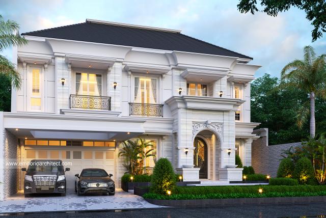 Video Desain Rumah Klasik 2 Lantai Ibu Masnifah di Jakarta Barat