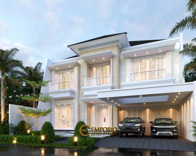 Video Desain Rumah Klasik 2 Lantai Bapak RDS 1102 di  Jakarta