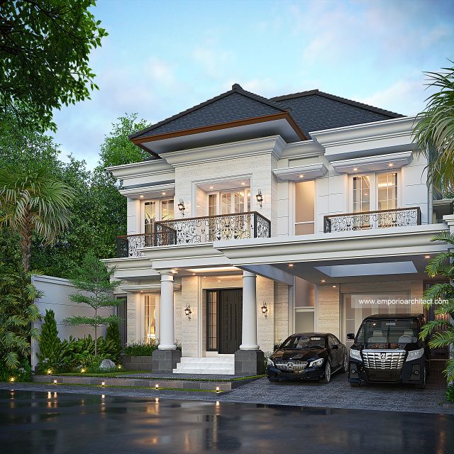 Video Desain Rumah Klasik 2 Lantai Bapak TTN 1834 di  Sumedang, Jawa Barat