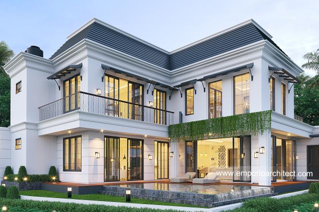 Video Desain Rumah Klasik 2 Lantai Ibu KKY 1174 di  Tangerang, Banten