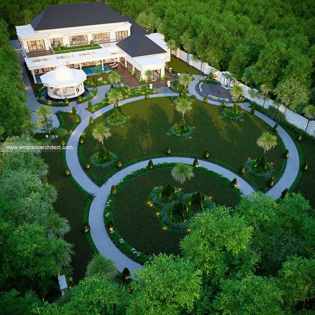 #2floorshousedesign - Mr. ACN Classic House 2 Floors Design - Pontianak - Code 48187