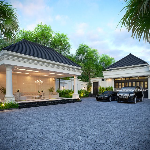 Desain Paviliun Rumah Klasik 2 Lantai Bapak ACN di Pontianak