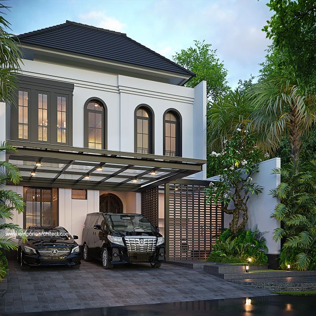 Video Desain Rumah Mediteran 2 Lantai Bapak ERW 1842 di  Jakarta Barat