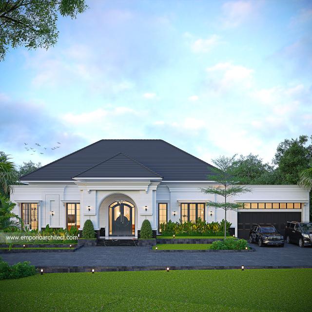 Video Desain Rumah Klasik 2 Lantai Bapak YKI 1610 di  Sentul, Bogor