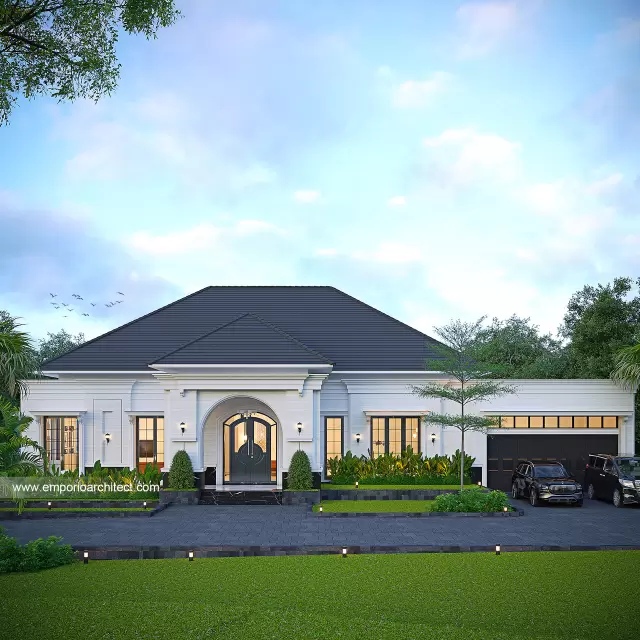 Video Desain Rumah Klasik 2 Lantai Bapak YKI 1610 di  Sentul, Bogor