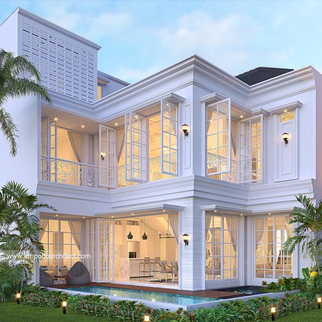 Video Desain Rumah Klasik 2 Lantai Bapak SPR 1459 di  Jakarta