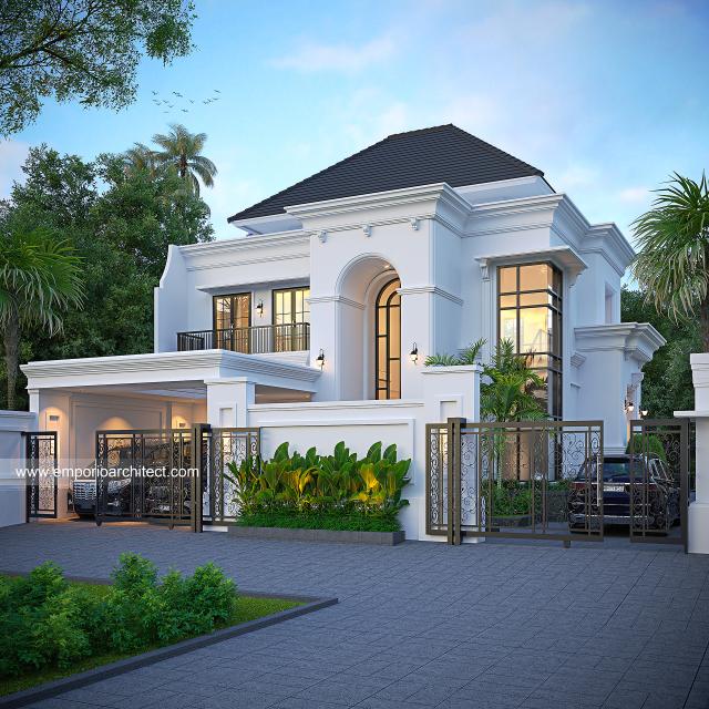 Video Desain Rumah Klasik 2 Lantai Bapak RBY 2055 di  Kediri, Jawa Timur