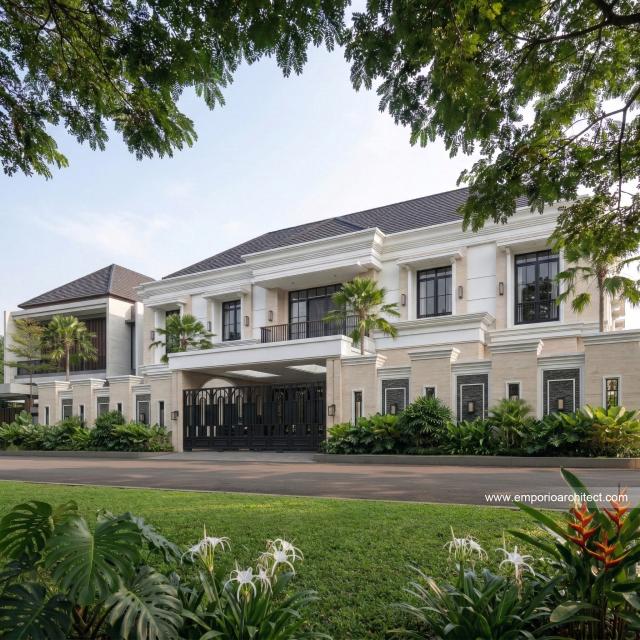 Desain Rumah Klasik 2 Lantai Bapak RGN 2314 di  Palembang