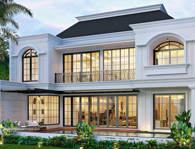 Video Desain Rumah Klasik 2 Lantai Ibu IDR 1339 di  Kalibata, Jakarta Selatan