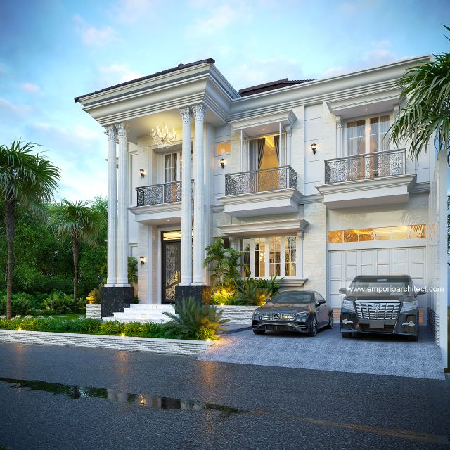 Video Desain Rumah Klasik 2 Lantai Ibu YLK 2062 di  Jakarta