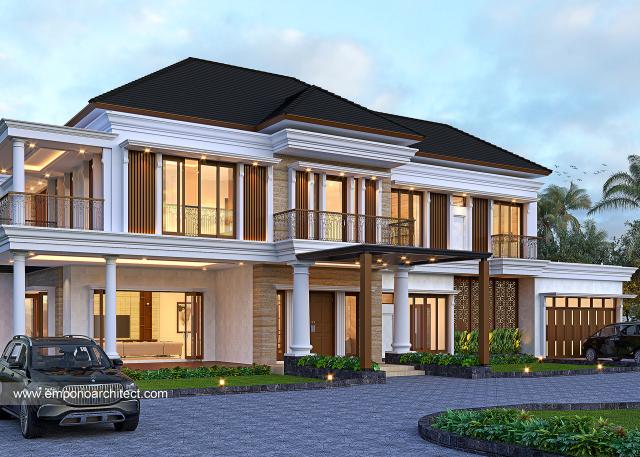 Video Desain Rumah Klasik Modern 2.5 Lantai Bapak YGK 1404 di  Sentul City, Bogor