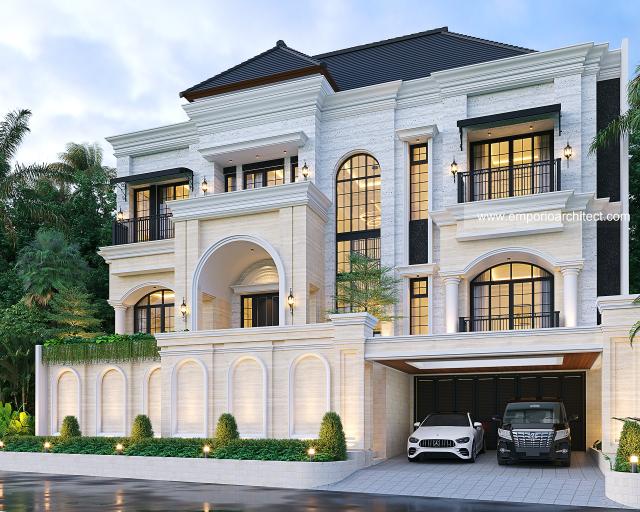 Video Desain Rumah Klasik 2.5 Lantai Bapak DHY dan Ibu OHA 1314 di  Cibubur, Jakarta Timur