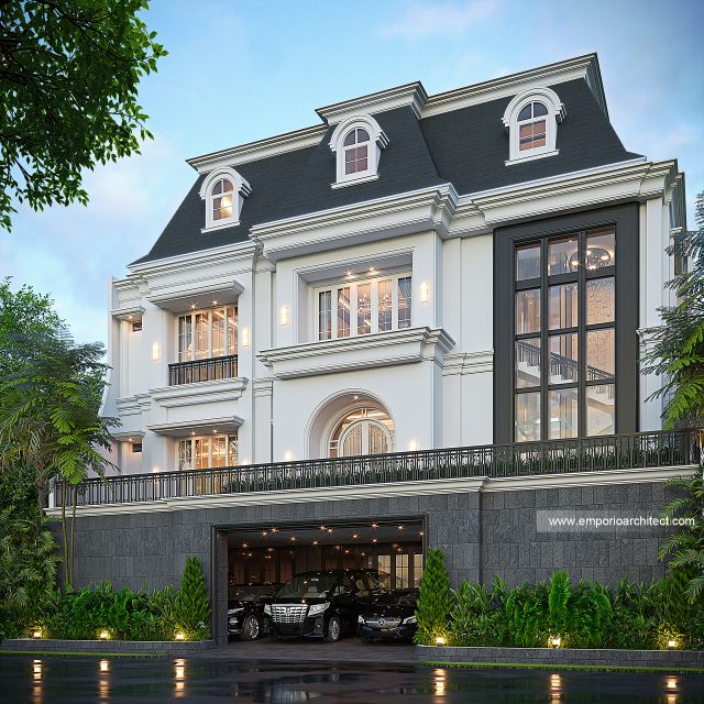 Video Desain Rumah Mediteran 3 Lantai Ibu HTT 1848 di  Solo