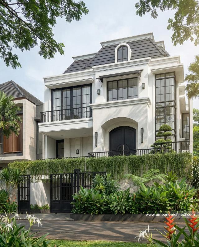 Mrs. VT 1656 Mediterranean Classic House 3 Floors Design - Surabaya