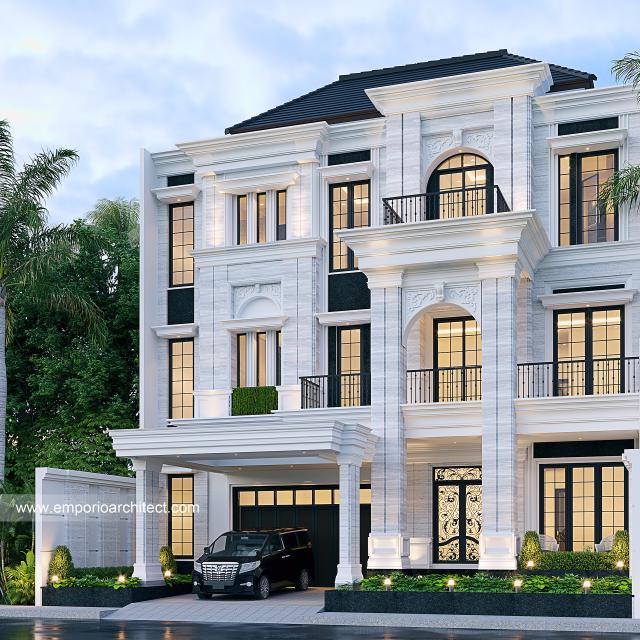Video Desain Rumah Klasik 3 Lantai Bapak AE 2037 di  PIK, Jakarta Utara