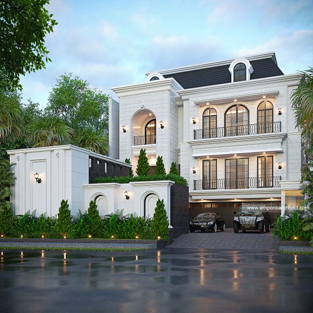 Video Desain Rumah Mediteran 3 Lantai Ibu MRH 1808 di  Bali