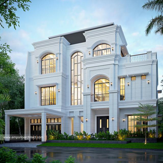 Video Mr. AD 1490 Type 20x25 Classic Grand Marina House 3 Floors Design - Makassar