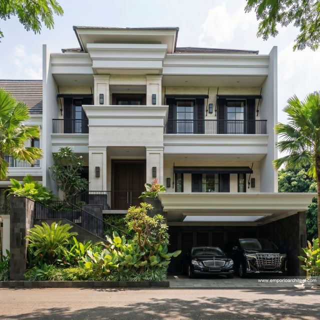 Mr. HDS 2369 Classic House 3 Floors Design - Bintaro, Tangerang Selatan