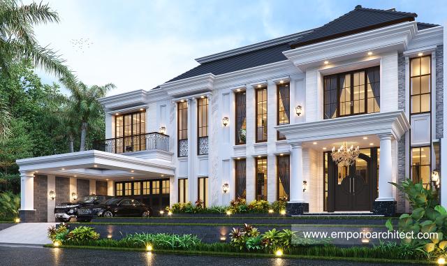 Video Desain Rumah Klasik 3 Lantai Ibu MST 1159 di  Bandung, Jawa Barat