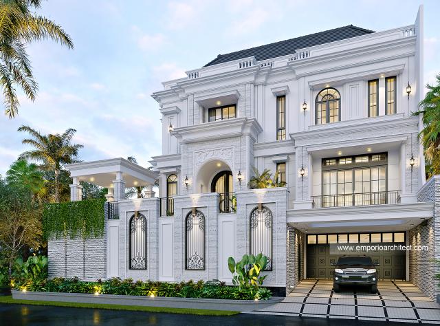 Video Desain Rumah Klasik 3 Lantai Bapak JD 1142 di  Jakarta Utara