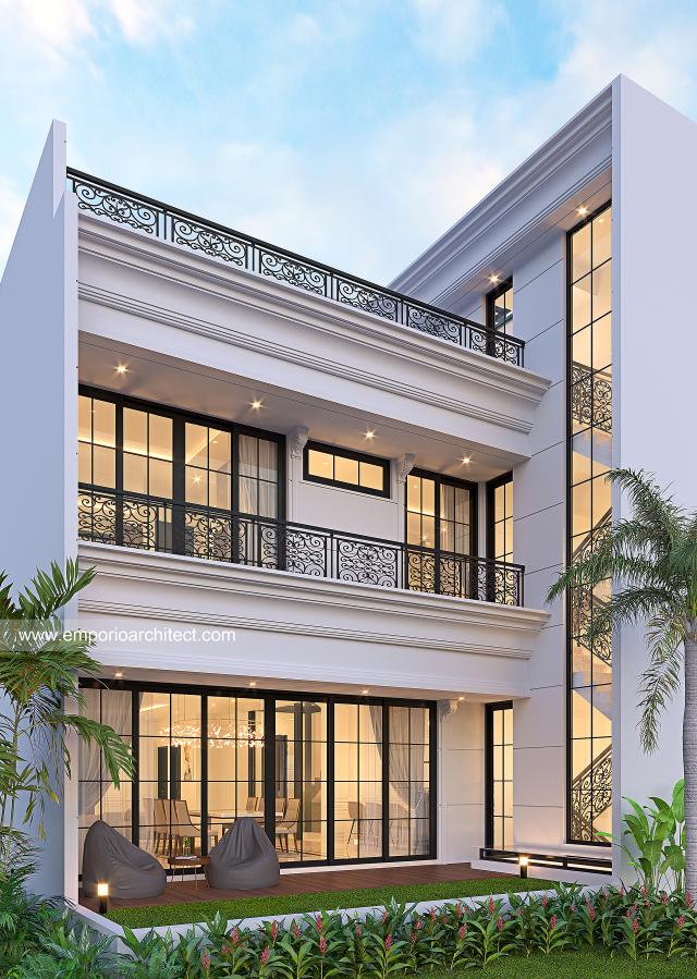 Desain Rumah Klasik 3.5 Lantai Bapak TGH 1374 di  Tangerang
