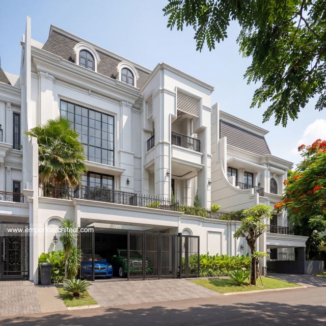 Mr. TGH 2384 Classic Modern House 4 Floors Design - PIK, Jakarta Utara