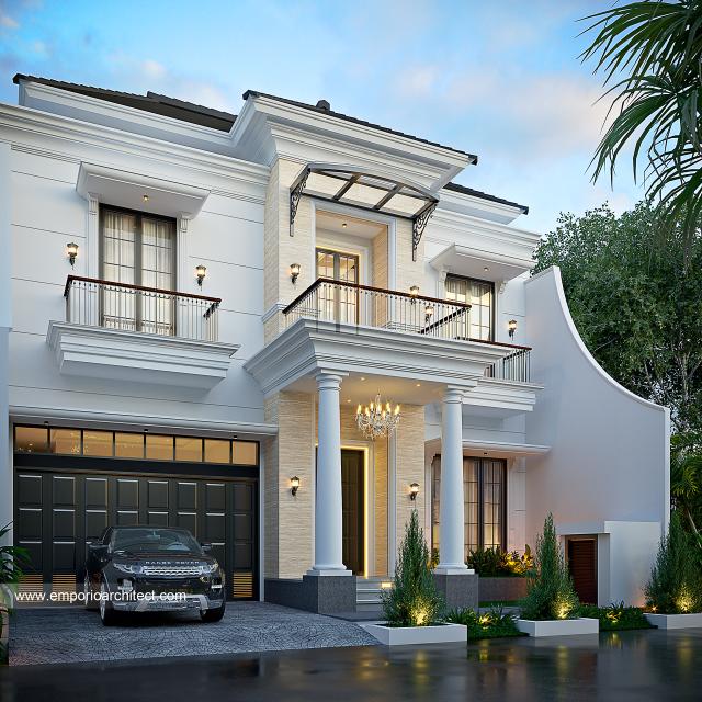 Video Desain Rumah Klasik Modern 2 Lantai Bapak ATS 1565 di  Jakarta