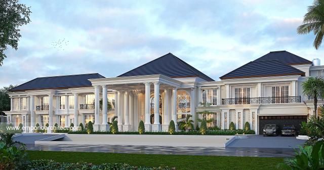 Video Desain Rumah Klasik Modern 2.5 Lantai Bapak IWN 2029 di  Jambi
