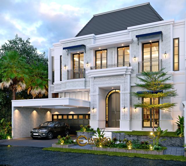 Video Desain Rumah Klasik Modern 2.5 Lantai Bapak ARS 1064 di  Jakarta