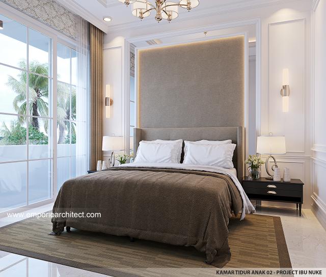Desain Kamar Tidur Anak 2 Rumah Klasik Modern 3 Lantai Ibu NKE di Jakarta Selatan