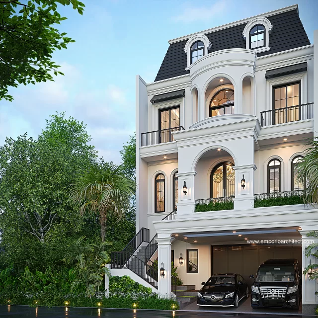 Video Desain Rumah Klasik Modern 3 Lantai Bapak FRK 1658 di  PIK, Jakarta Utara