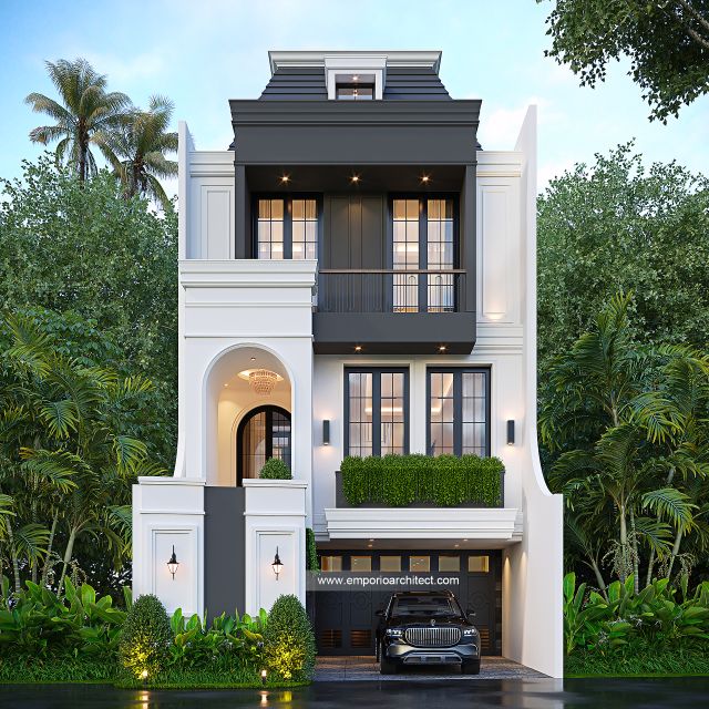 Video Desain Rumah Mediteran Modern 3 Lantai Bapak RFK 1846 di  Pesanggrahan, Jakarta Selatan