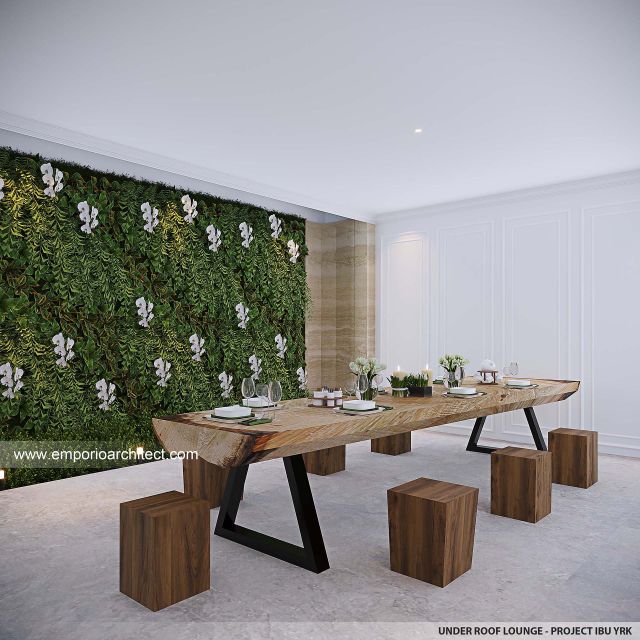 Desain Area Santai Rumah Klasik Modern 4 Lantai Ibu YRK di Menteng, Jakarta Selatan