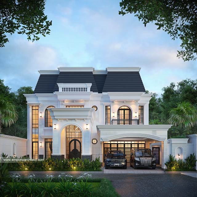 Video Desain Rumah Mediteran 2 Lantai Ibu ISR 1906 di  Makassar