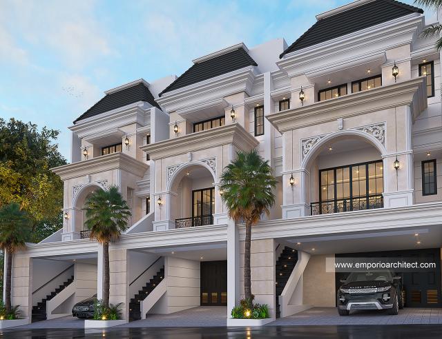 Video Desain 3 Unit Rumah Mediteran 2.5 Lantai Bapak FRM 1325 di  Jakarta