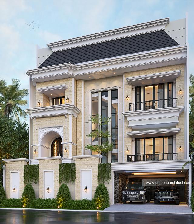 Video Desain Rumah Mediteran 3.5 Lantai Bapak FDY di  Jakarta Barat