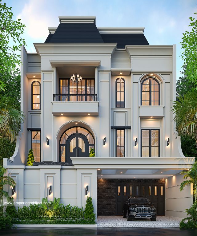 Video Desain Rumah Mediteran 4 Lantai Ibu FRD 1974 di  Jakarta Selatan