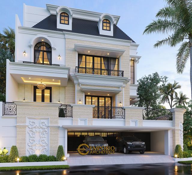Video Mrs. EL 1085 Mediterranean House 4 Floors Design - Jakarta Utara