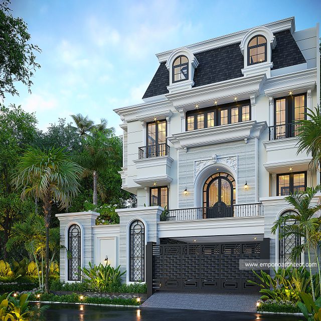 Video Desain Rumah Mediteran 4 Lantai Bapak FDN 1497 di  Jakarta Utara