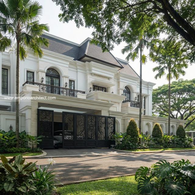 Desain Rumah Klasik Modern 2 Lantai Bapak GL 2303 di  Pulo Mas, Jakarta Timur