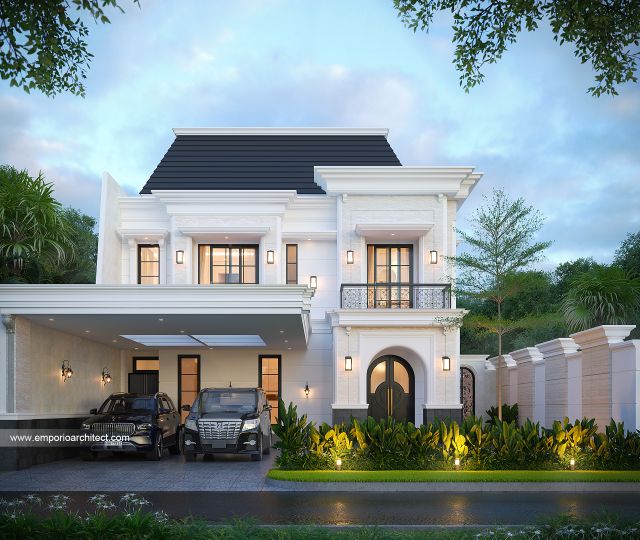 Video Desain Rumah Mediteran Klasik 2 Lantai Bapak AKG 1924 di  Pontianak