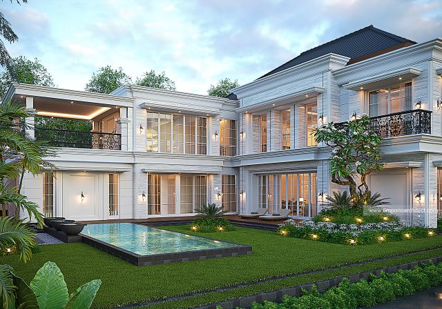 Video Mr. EJR 2082 Mediterranean Classic House 2 Floors Design - Bulukumba, Makassar