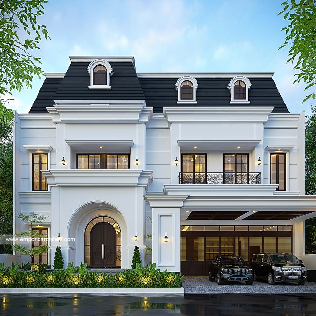 Video Desain Rumah Mediteran Klasik 3 Lantai Bapak GNW 1919 di  PIK 2, Tangerang