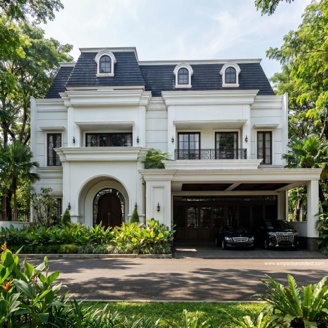 Mr. GNW 1919 Mediterranean Classic House 3 Floors Design - PIK 2, Tangerang