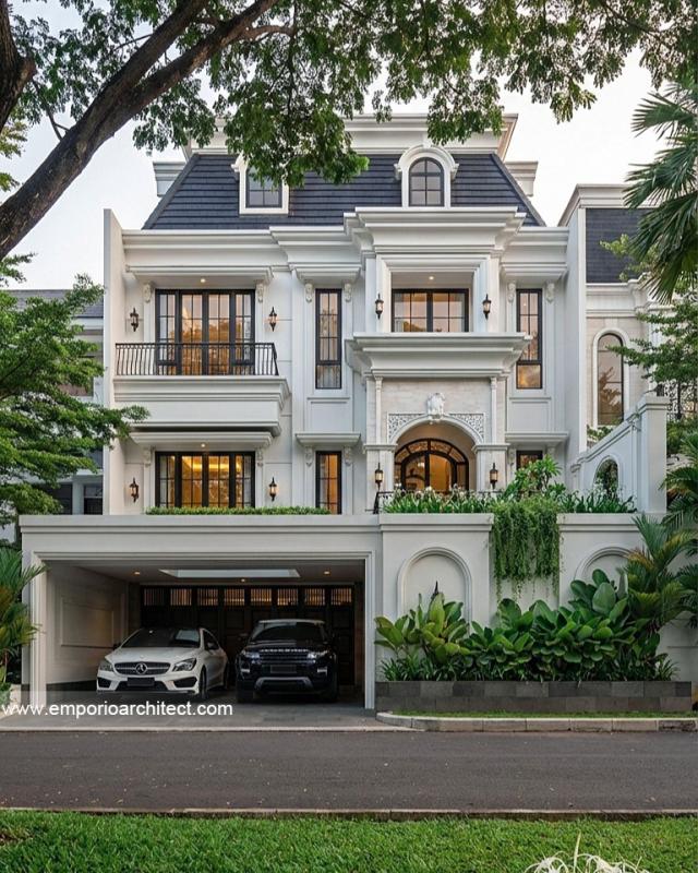 Mrs. HN 1663 Mediterranean Classic House 4 Floors Design - Bandung