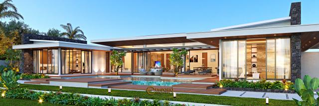 Desain Tampak Belakang 2 Rumah Modern 1 Lantai Bapak Wawan di Jakarta