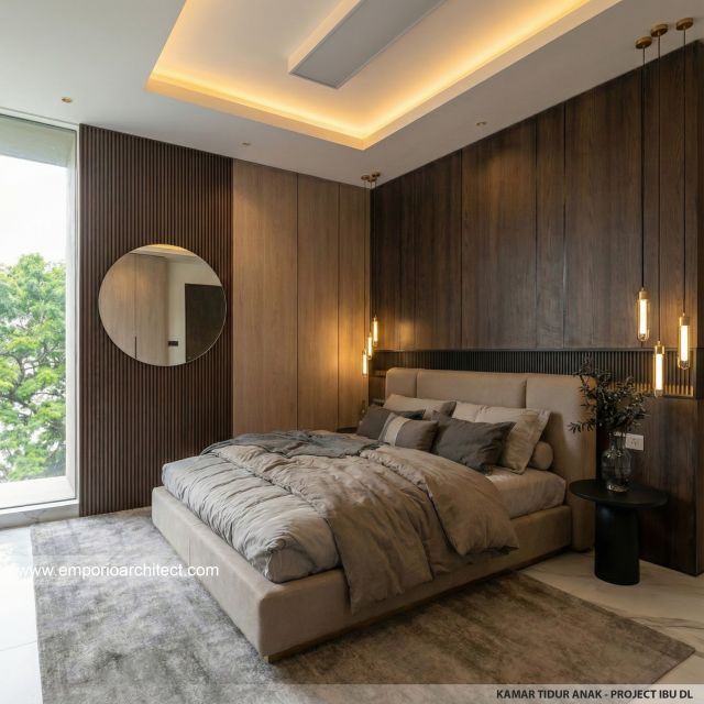 Desain Kamar Tidur Anak Rumah Modern 2 Lantai Ibu DL di Cipete, Jakarta Selatan