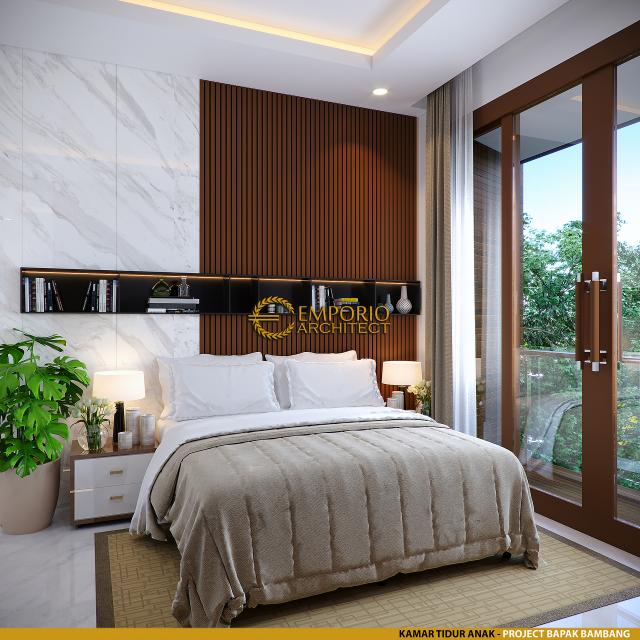 Desain Kamar Tidur Anak Rumah Modern 2 Lantai Bapak Bambang di Solo (Surakarta), Jawa Tengah